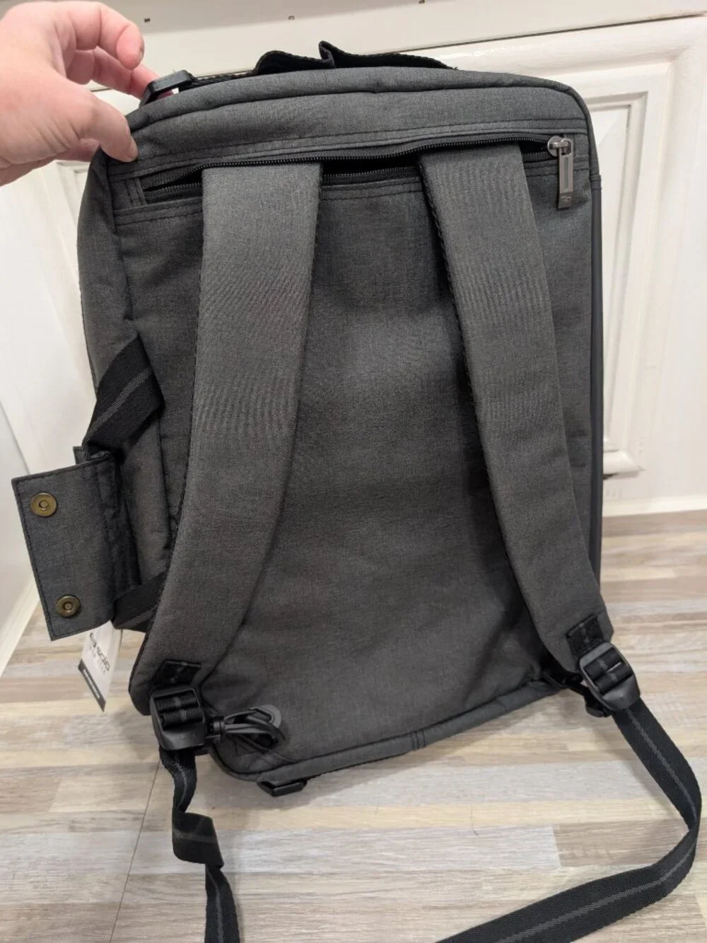 NWT Solo New York Duane Hybrid Briefcase Backpack Grey